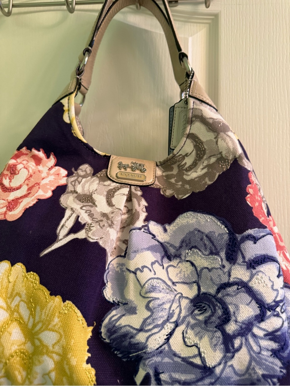 Coach Madison Canvas Shoulder Bag and matching wallet.